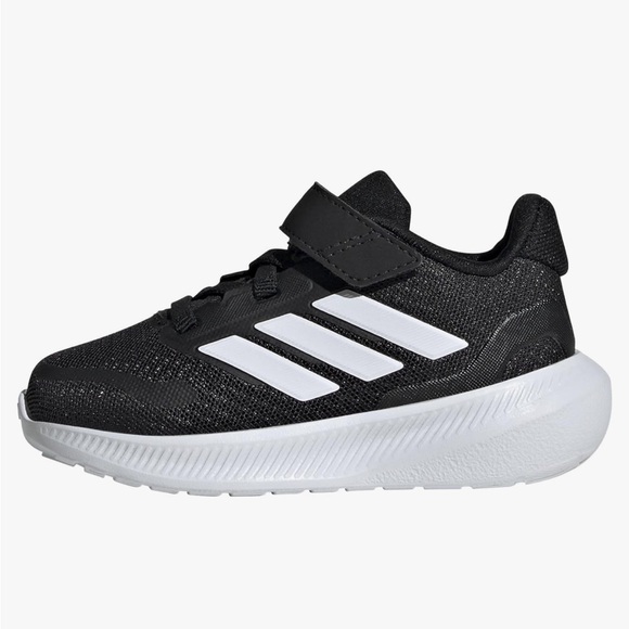 Adidas Black and White Runfalcon Toddler sneaker. Size 9T - Picture 1 of 9